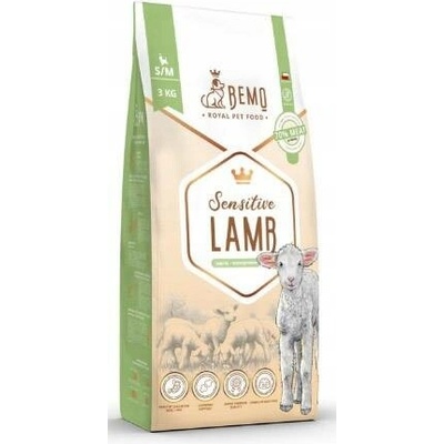 BEMO Sensitive Malé a střední Jehněčí 3 kg