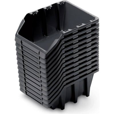 Prosperplast set 12ks BINEER LONG SET 190 x 77 x 120 cmčerný