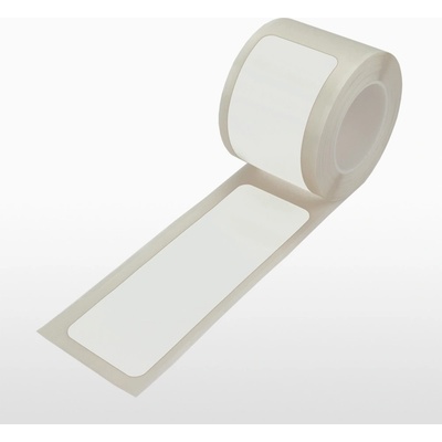 Podlahové vyznačovací pruhy WT-5224, permanentní – polyester, bílá, 75 mm × 25 m