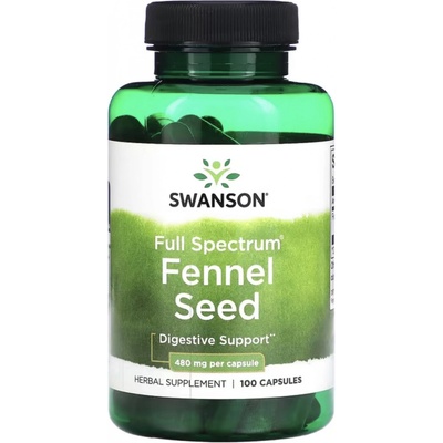 Swanson Fennel Seed 100 kapsúl 480 mg