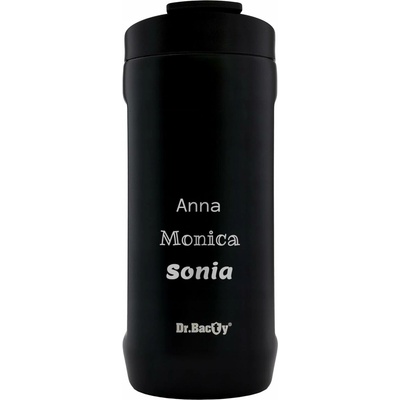Dr.Bacty termohrnek s gravírováním Notus 360 ml černý