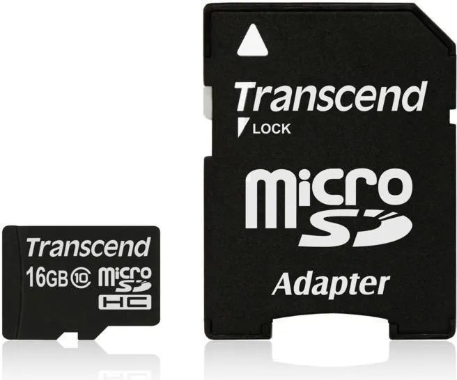 Transcend microSDHC 16GB C10 TS16GUSDHC10