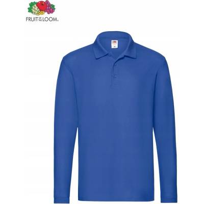 Fruit of the Loom pánska polokošeľa s dlhým rukávom royal blue