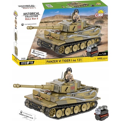 COBI 3123 II WW Panzer VI Tiger I no 131, 1:35, 898 kostek