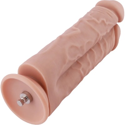 HiSmith HSA28 Two Cocks One Hole Silicone Dildo 8.5" Skin