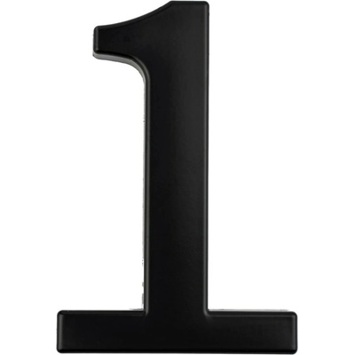 COBRA Domové číslo 1 nerez, čierna, 10 cm