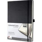 Sigel Conceptum exclusive hardcover black lined notebook A4 (SICO112)