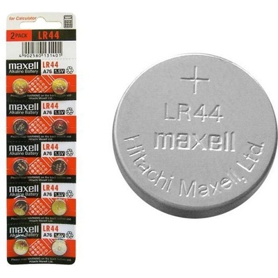 Maxell LR44 5x2 пакет (блистер за разкъсване) 1, 5V алкални бутонни клетки (18750 / 11717000)