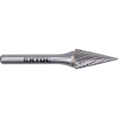 Extol Fréza karbidová kuželová M 12x25x6 sek střední (double-cut)