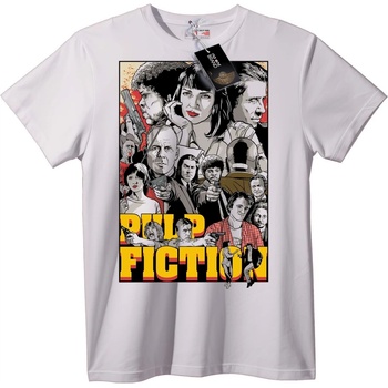 NOONEBRAND Тениска Pulp Fiction - M, White