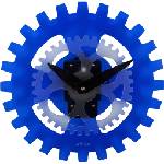 NeXtime Стенен часовник Moving Gears син (3241BL)