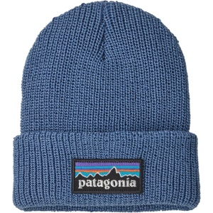 Patagonia Детска зимна шапка (beanie) Patagonia Kid's Baby Logo Beanie - P-6 Logo: Barnacle Blue - размер One Size (904-4595-0111)