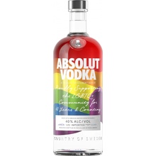 Absolut Rainbow Colors Limited Edition 40% 1 l (čistá fľaša)