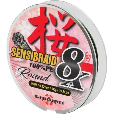 Sakura splétaná šnůra Sensibraid 8X 150m 0,20mm 19kg