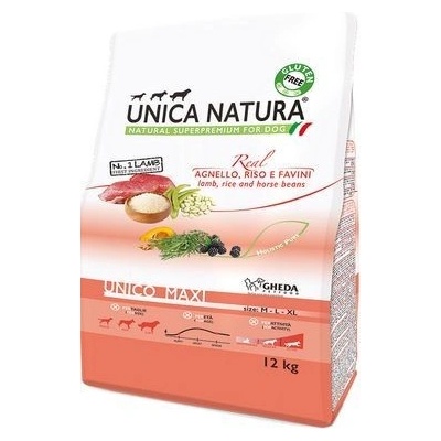 Unica Natura Dog Unico Maxi Lamb rice and beans 12 kg - Heureka.cz