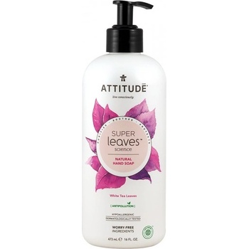 ATTITUDE Течен Сапун за Ръце, Бели Чайни Листа, Super Leaves, ATTITUDE