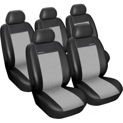 Autopotah Automega Volkswagen Touran, 2003-2010, 5míst, Eco kůže + alcantara šedé