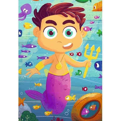 RAVENSBURGER Mix&Match Mořské panny a mořské příšery 3 x 24 dielov