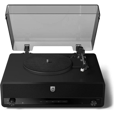 Грамофон Philips - Retro TAV3000B/10 Bluetooth, полуавтоматичен, черен (TAV3000B/10)