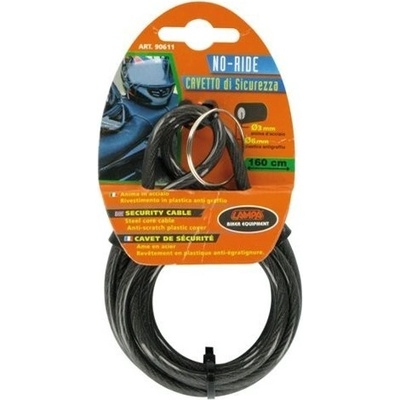 NO-RIDE bezpečnostní kabel 6mm pro přivázání věcí na motorku