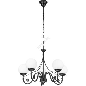 Brilagi - LED Пендел COTTAGE 5xG9/40W/230V черен/бял (BG1517)