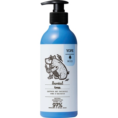 Yope Wood Sandal Tree regeneračný sprchový gél 400 ml