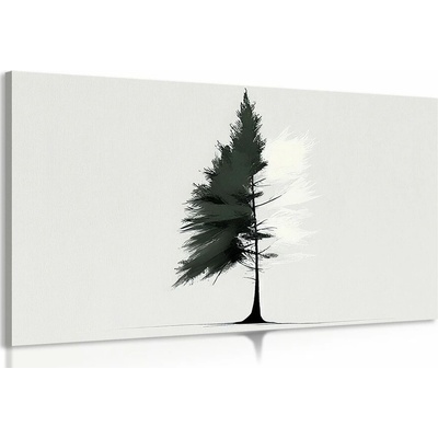 Obraz minimalistický jehličnatý strom - 90x60