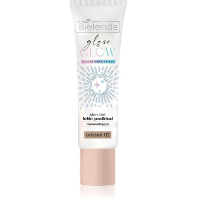 Bielenda GLAZE & GLOW лек фон дьо тен с озаряващ ефект цвят 02 30 гр