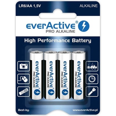 everActive Батерии алкални everActive, AA, 1.5V, 4бр (BTS1649)