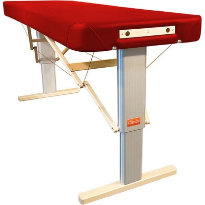 Clap Tzu Linea Wellness Prenosný elektrický masážny stôl Farba: PU - vínová (wine red), Rozmery: 192 x 80 cm, Doplnky: sieťové napájanie + vstavané elektrické vyhrievanie od 192*75 cm | 29 kg | 13 far