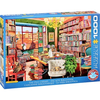 EUROGRAPHICS Пъзел Eurographics от 1000 части - Старата библиотека (60005888)