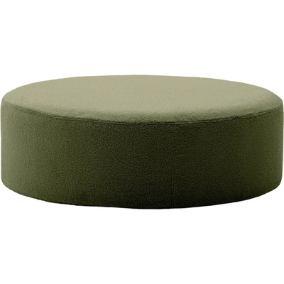 Kave Home Zelený bouclé taburet Kaeli 120 cm