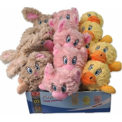 Dog Fantasy Playful Farm mix zvieratko pískacie 21 cm