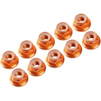 Ultimate Racing 3 mm. alu samoistiacej matičky s osadením zlaté 10 ks UR1503-G