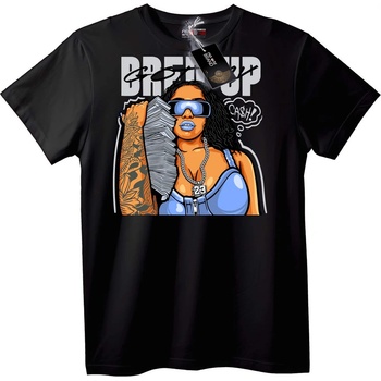 NOONEBRAND Тениска BREUP Cash кралица - M, White
