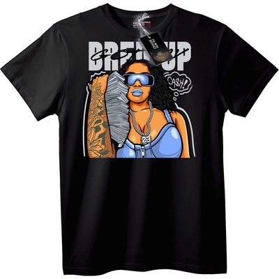 NOONEBRAND Тениска BREUP Cash кралица - M, White