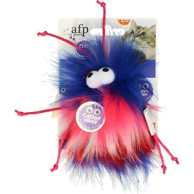 AFP hračka pre mačky Fluffer Furry Ball so šantou 15 cm