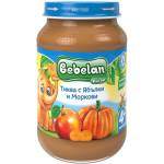 Bebelan Плодово пюре Bebelan Puree - Тиква, ябълки и моркови, 190 g (18288)