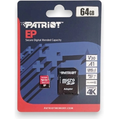 Patriot microSDXC class 10 64GB PEF64GEP31MCX