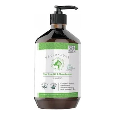 M-PETS NATUR`LUXE Tea Tree OilShea Butter Shampoo - Шампоан за куче предотвратяващ бактериални и гъбични инфекции, с масло от чаено дърво и масло от ший - 500 мл - Белгия 10123499