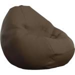 Pufrelax Пуф круша 320л. , Nirvana Grande - Chocolate, PU кожа, Пълнеж от полистиролни перли (PUF-G-NGR-PU-CHO)