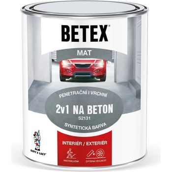 Betex 2v1 na beton S2131 5 kg šedá