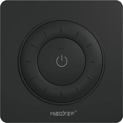 RF ovladač Mi-Light K3P pro jednobarevné a CCT LED 2,4GHz bateriový černý