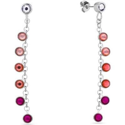 Spark červené se Swarovski Elements Milipedo KCROLO2038RU Ruby