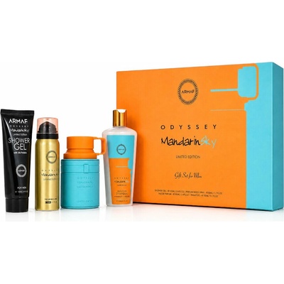 Armaf Odyssey Mandarin Sky EDP 100 ml + tělový sprej 50 ml + SG 100 ml + pánsky šampón 250 ml