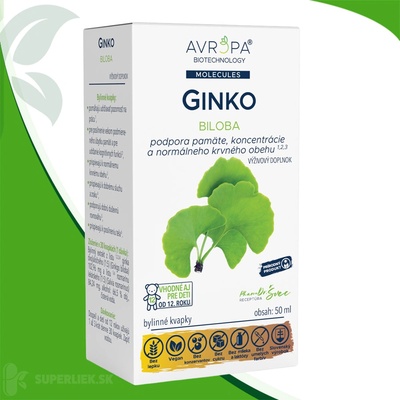 Avropa Ginko Biloba bylinné kvapky 50 ml