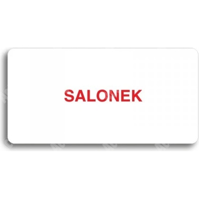ACCEPT Piktogram SALONEK - bílá tabulka - barevný tisk bez rámečku
