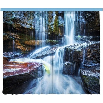 Fotozáclona AGdesign průhledná, přírodní vzor 280 x 245 cm