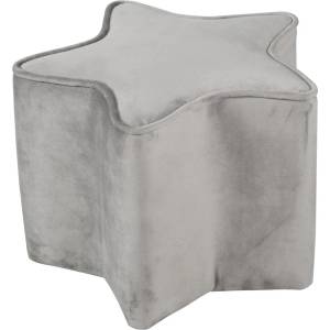 Roba Светлосиво кадифено бебешко пуфче Lil Sofa - Roba (450131GA)