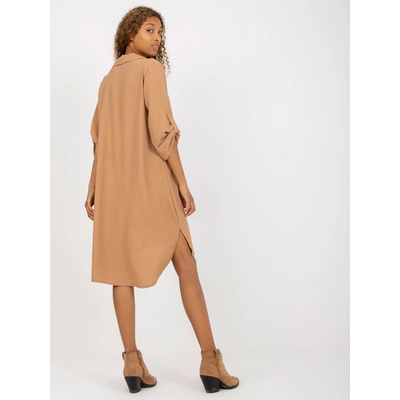 Asymetrické šaty DHJ-SK-16328.33 Camel
